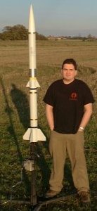 PML AMRAAM 3 Rocket on Launch Pad